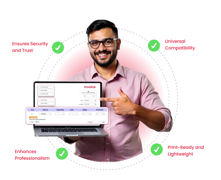 Importance of an Invoice Format in PDF