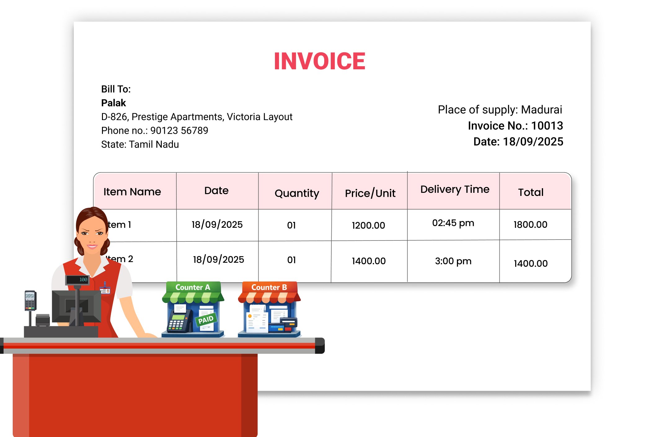 Multiple Billing Counters
