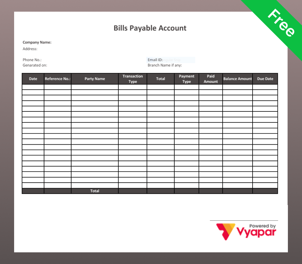 Joint Venture Account Format in word-2