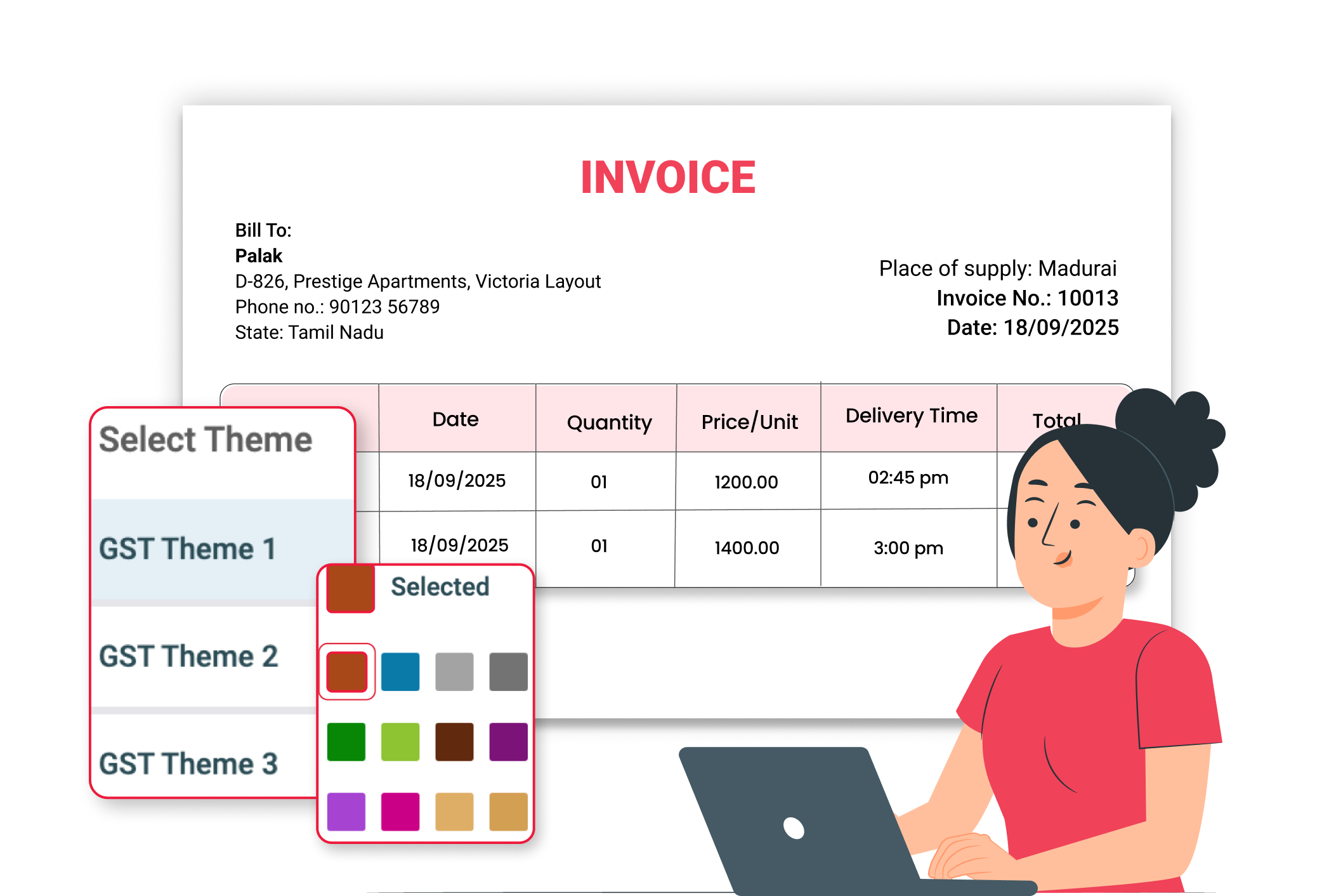 Design Professional & Custom Invoice Formats