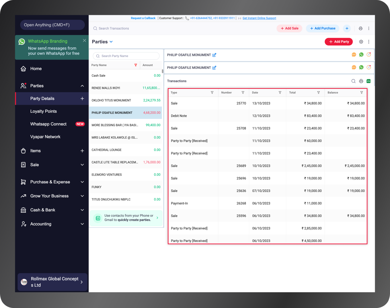 Easy Payment tracking