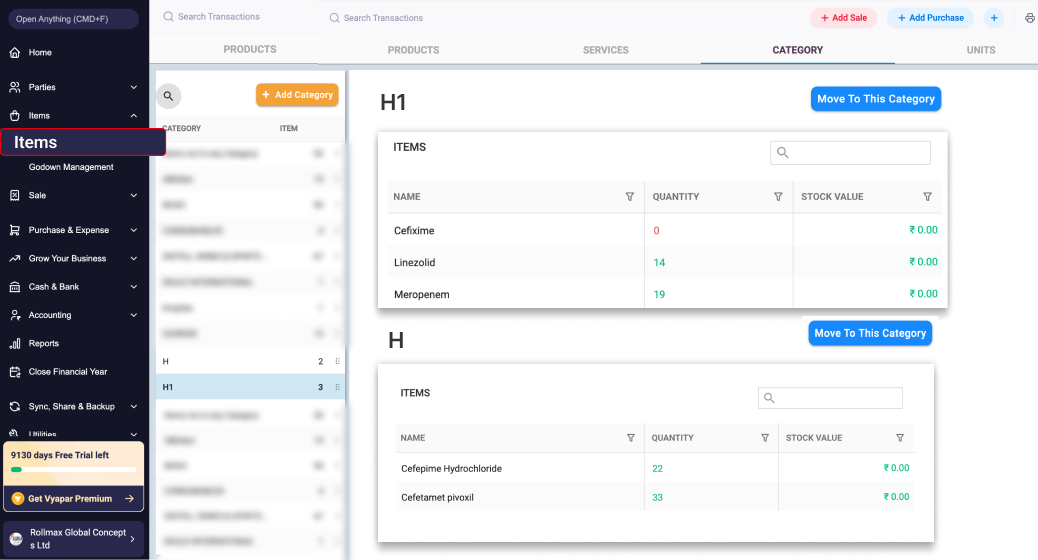 Schedule H H1 drug tracking pharmacy software