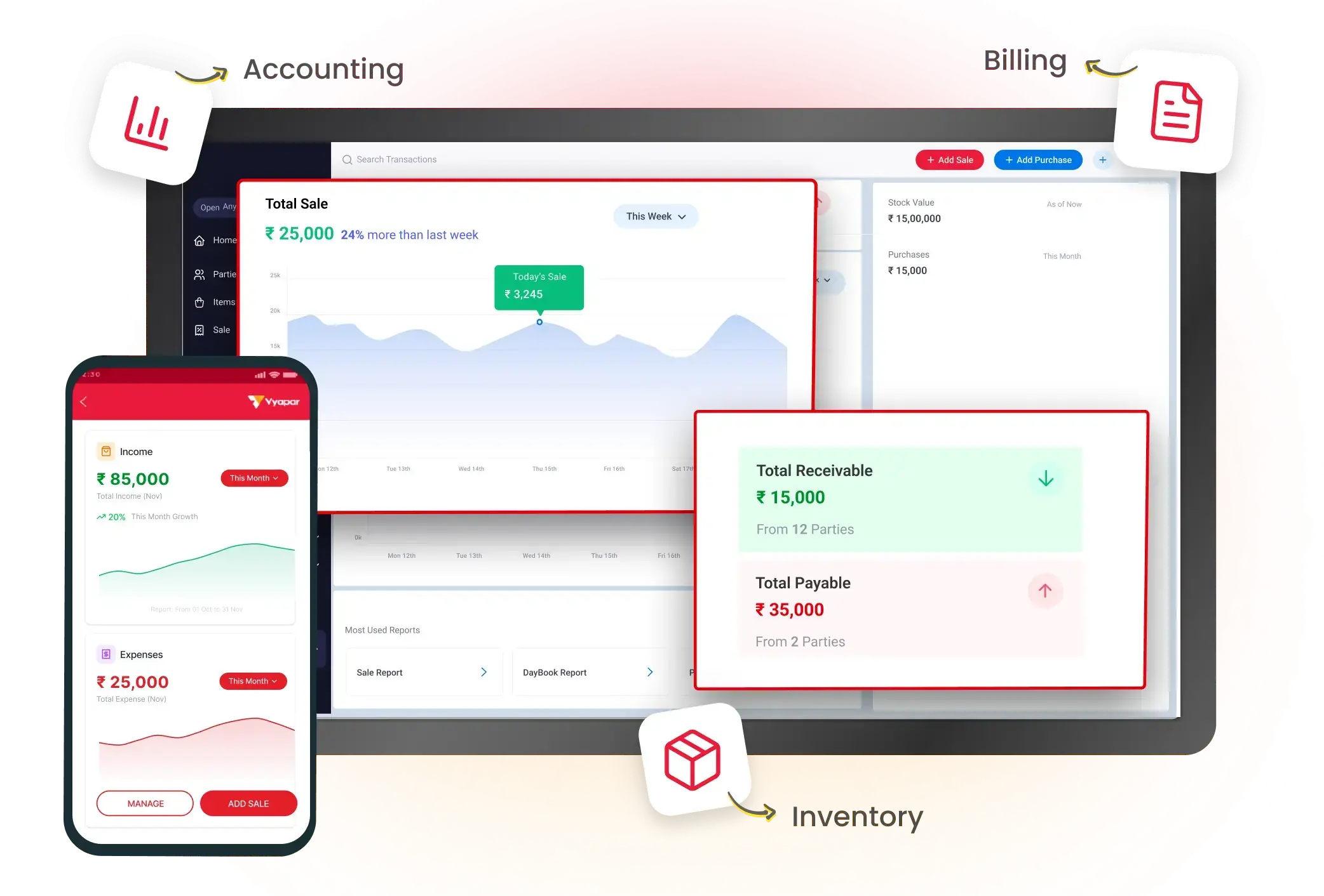 automated accounting software dashboard