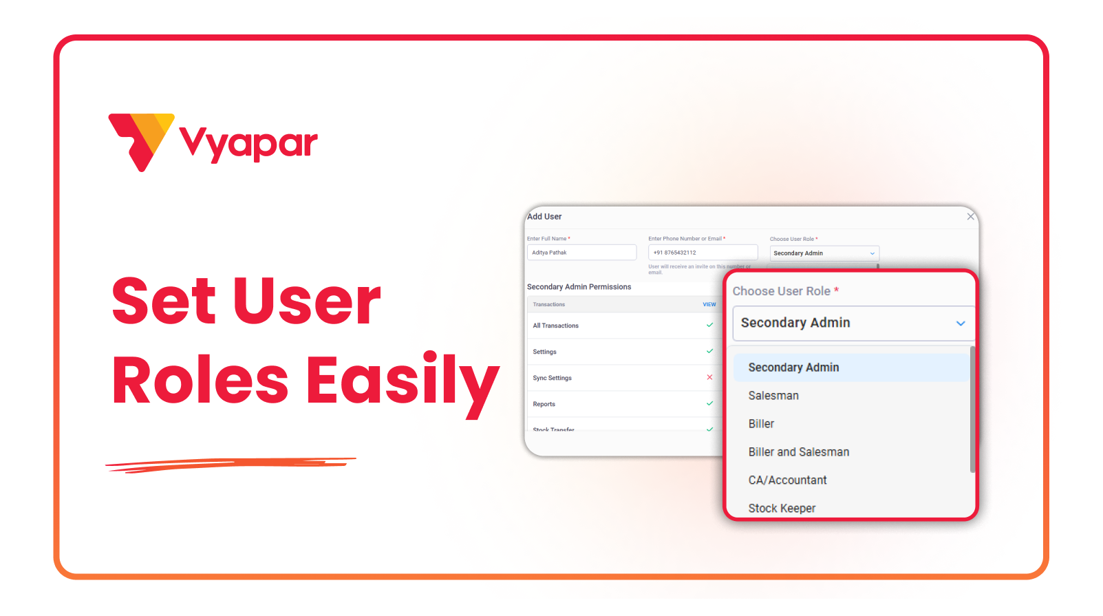 User Roles and Permissions