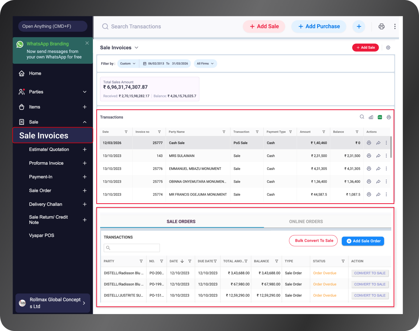 Smart Sales Order