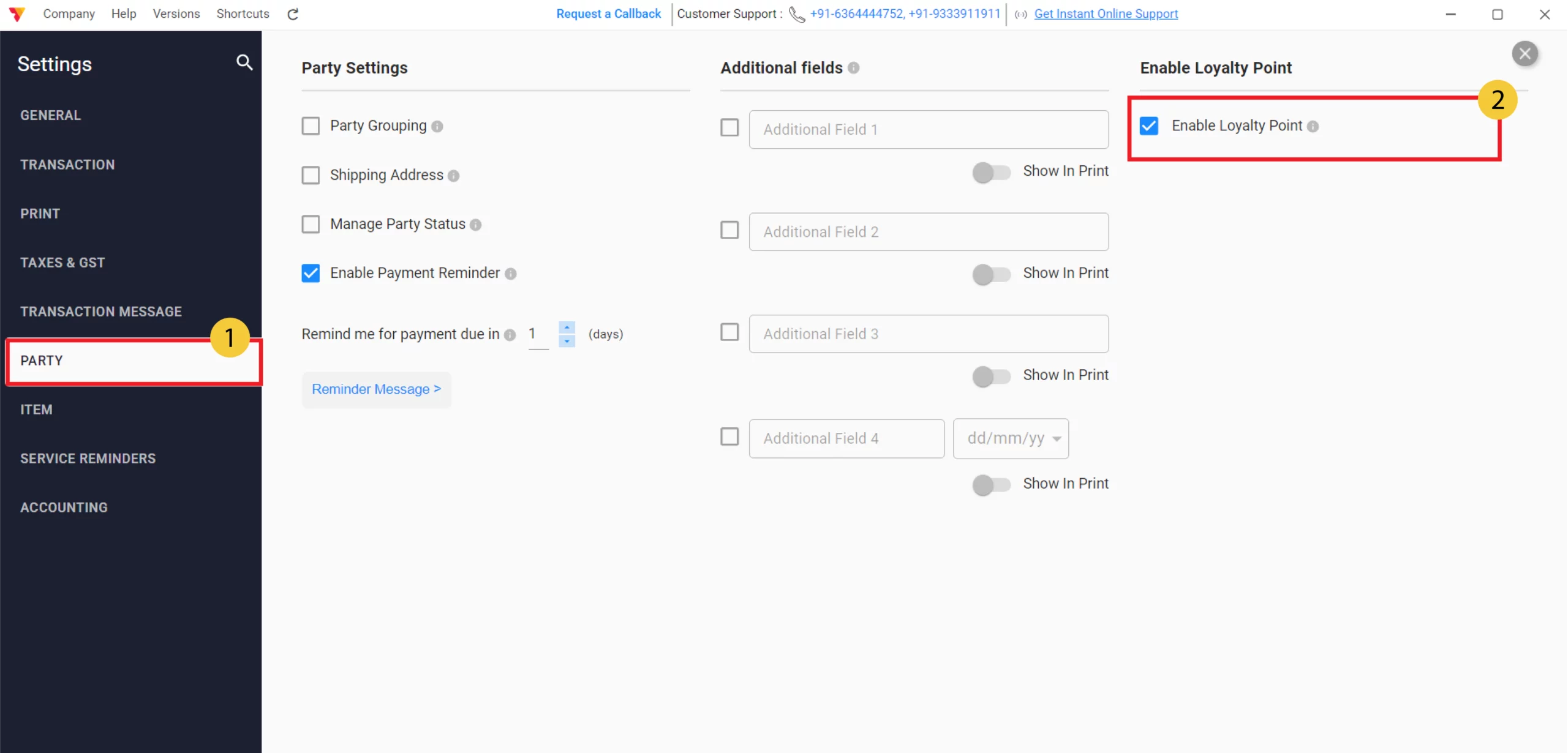 Enable Loyalty Points