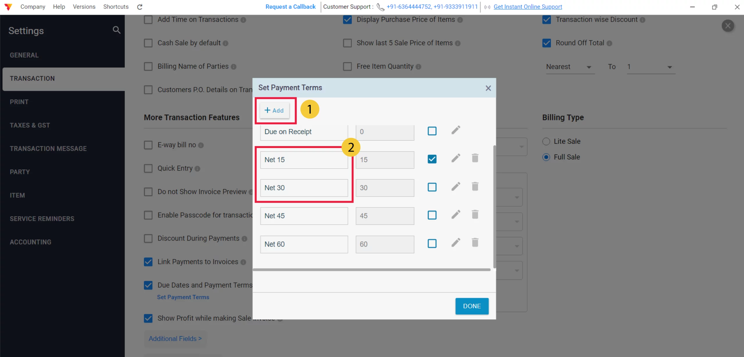 Set Default Due Dates