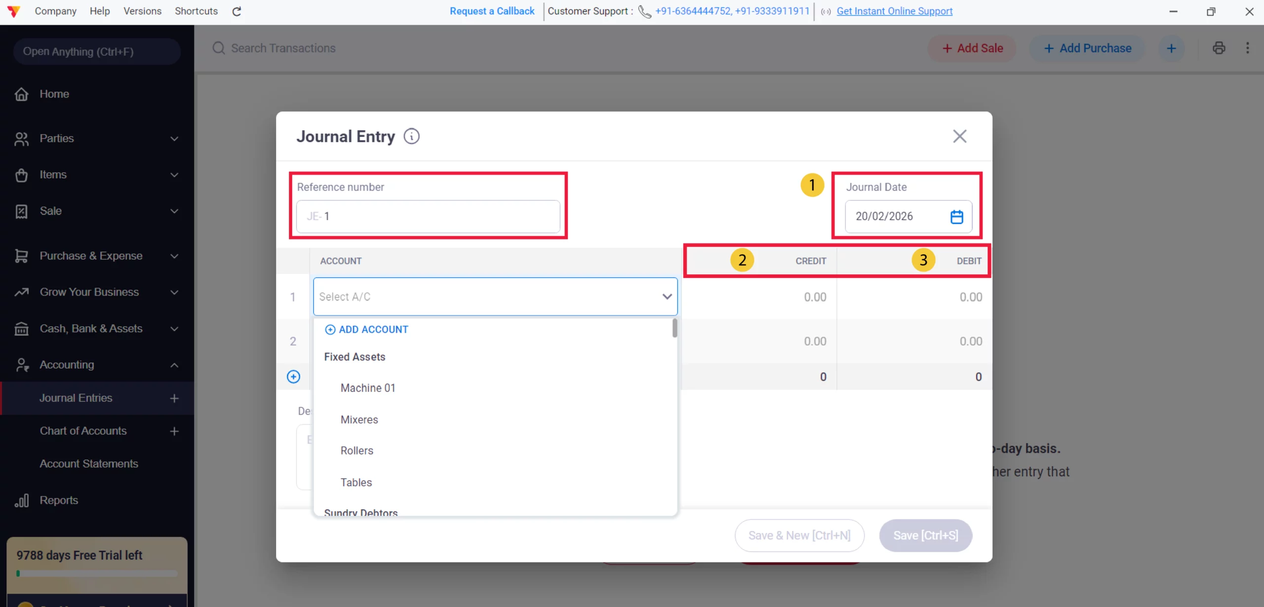 Enter Transaction Details