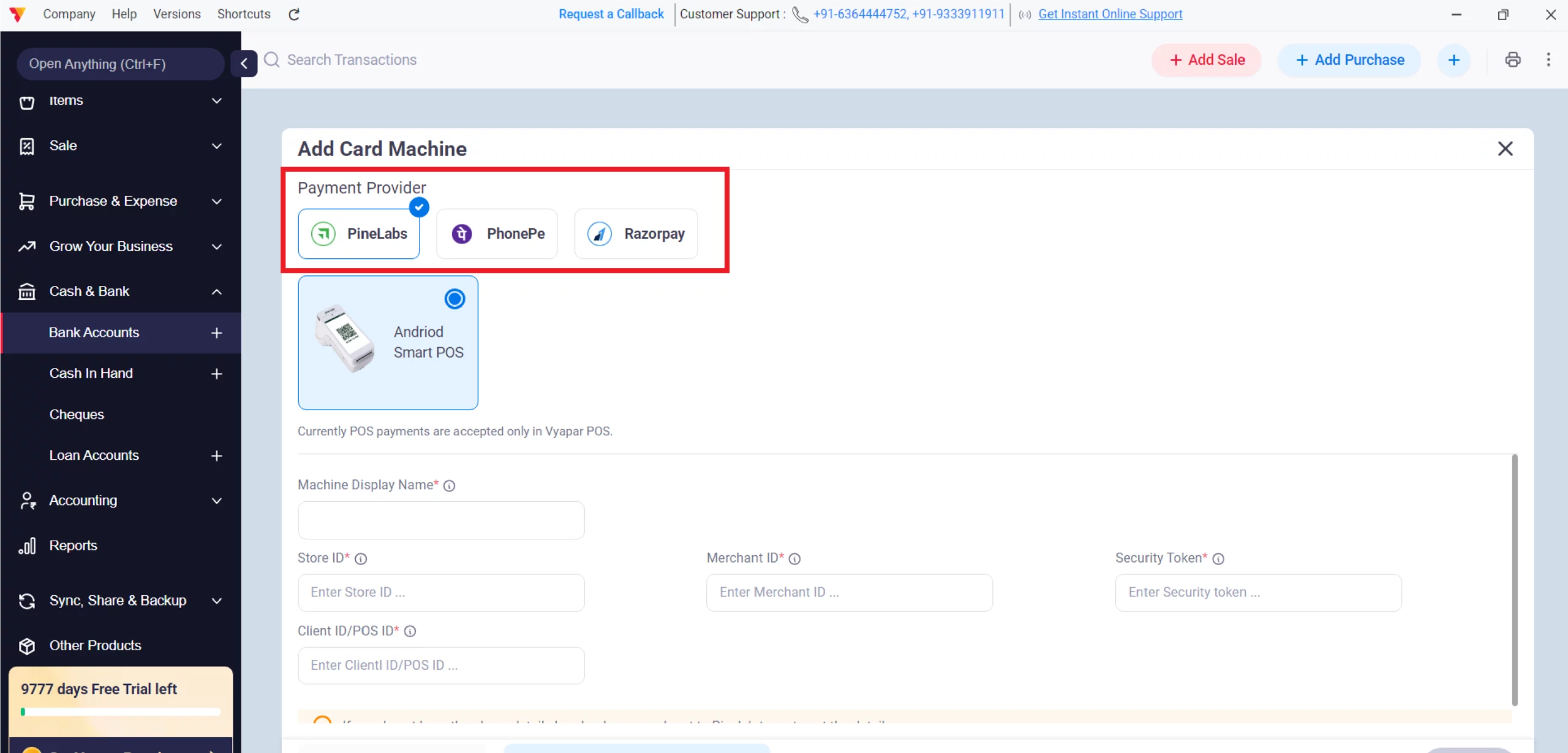 Select a Payment Provider