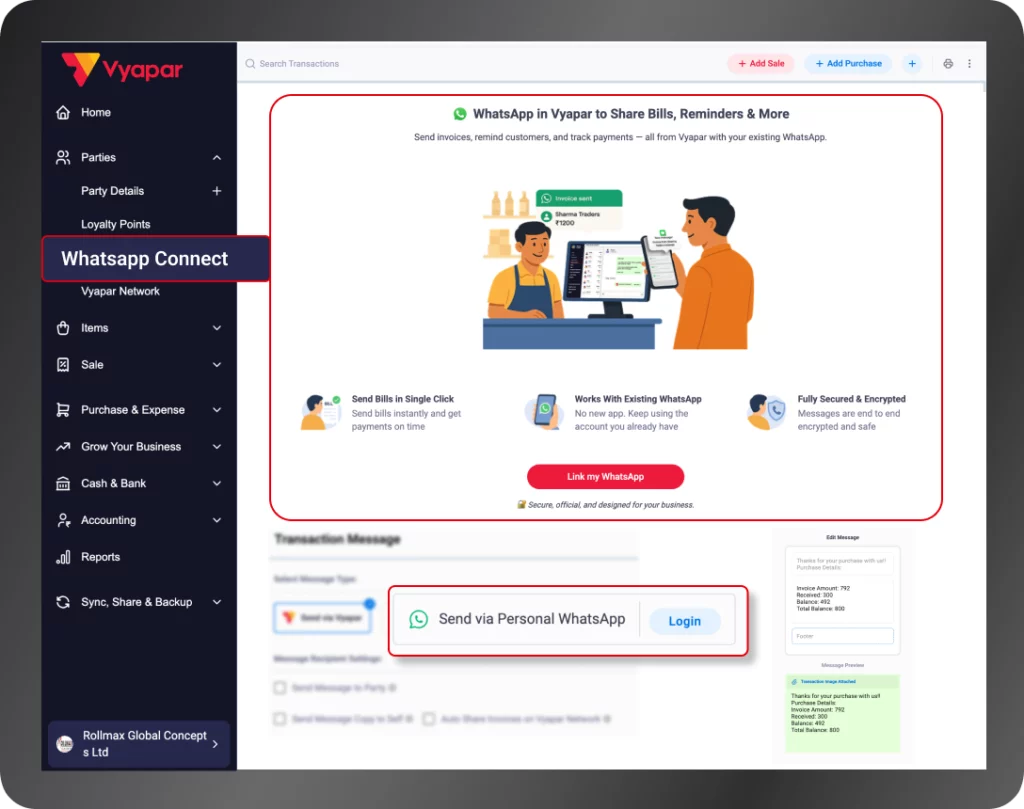 Personalised WhatsApp Communication