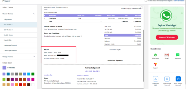 How to Add Bank Details and Payment Integration in Vyapar