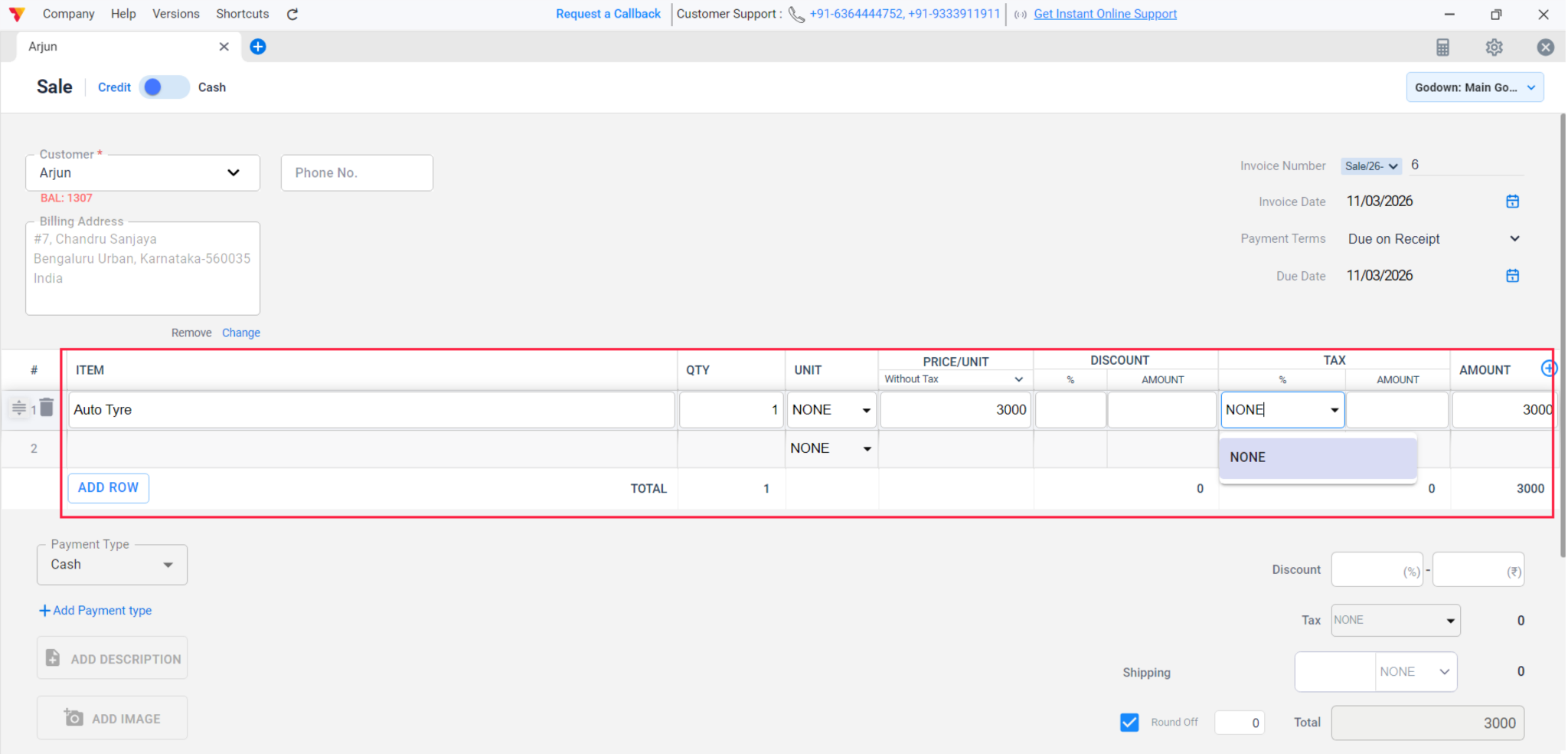 How to Create a Non-GST Invoice in Vyapar App