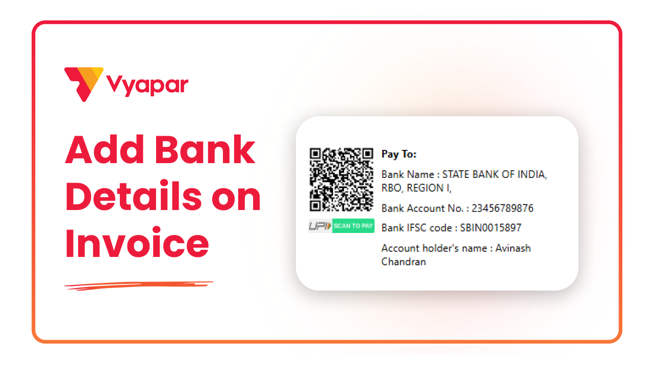 How to Add Bank Account Details on Invoice
