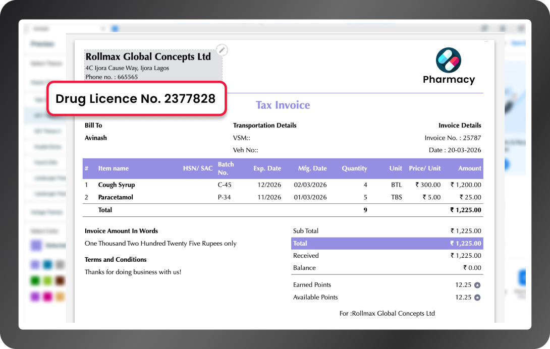 GST invoicing pharmacy billing software
