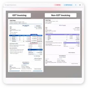 GST & Non-GST Invoicing