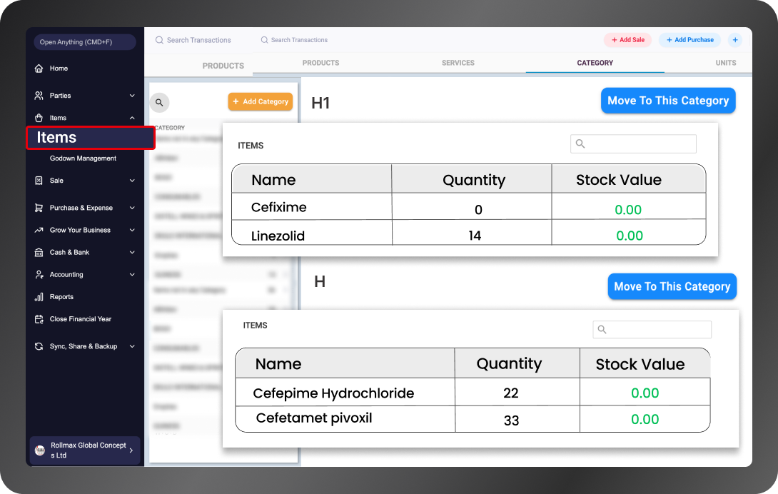 Schedule H H1 drug tracking pharmacy software