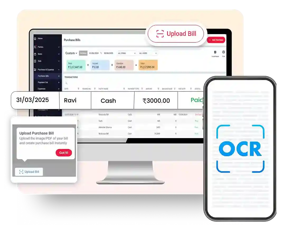 OCR Purchase Billing