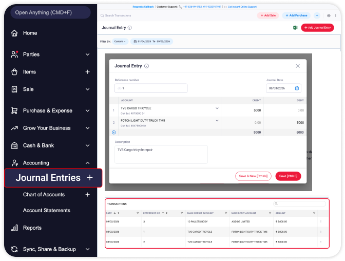 Record Journal Entries