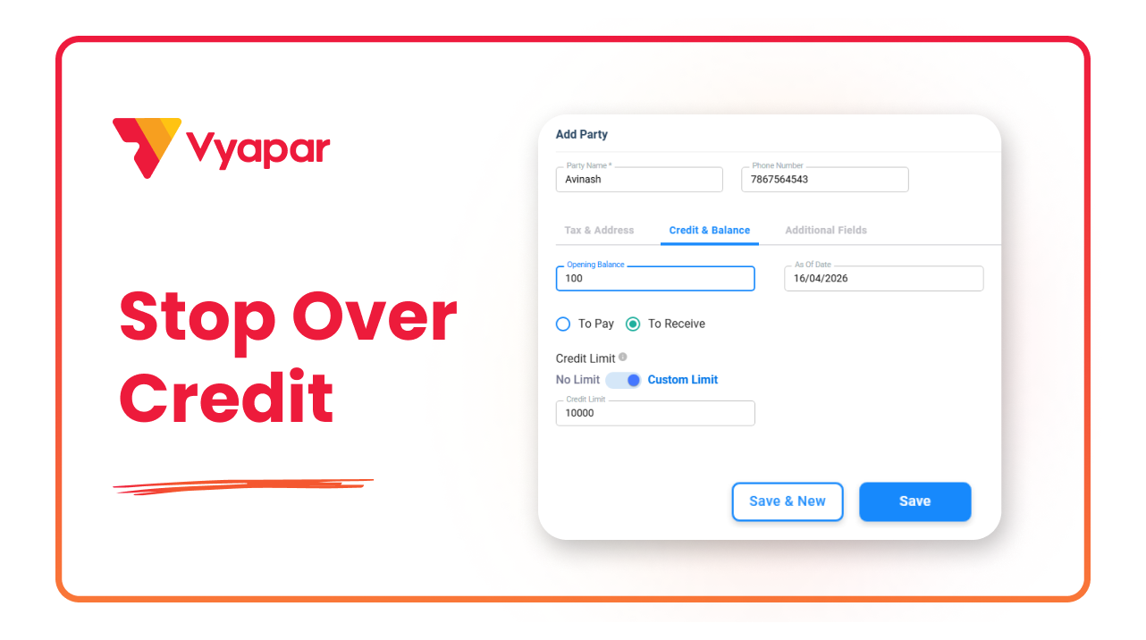 How to Set Credit Limit for Customer