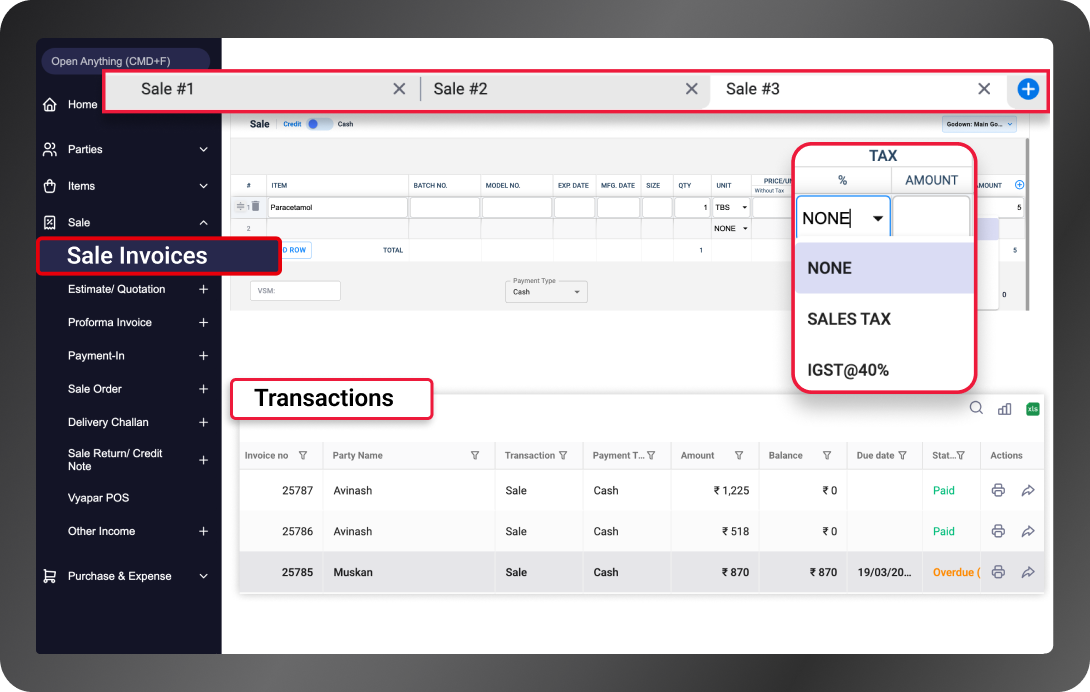 Wholesale pharma billing software