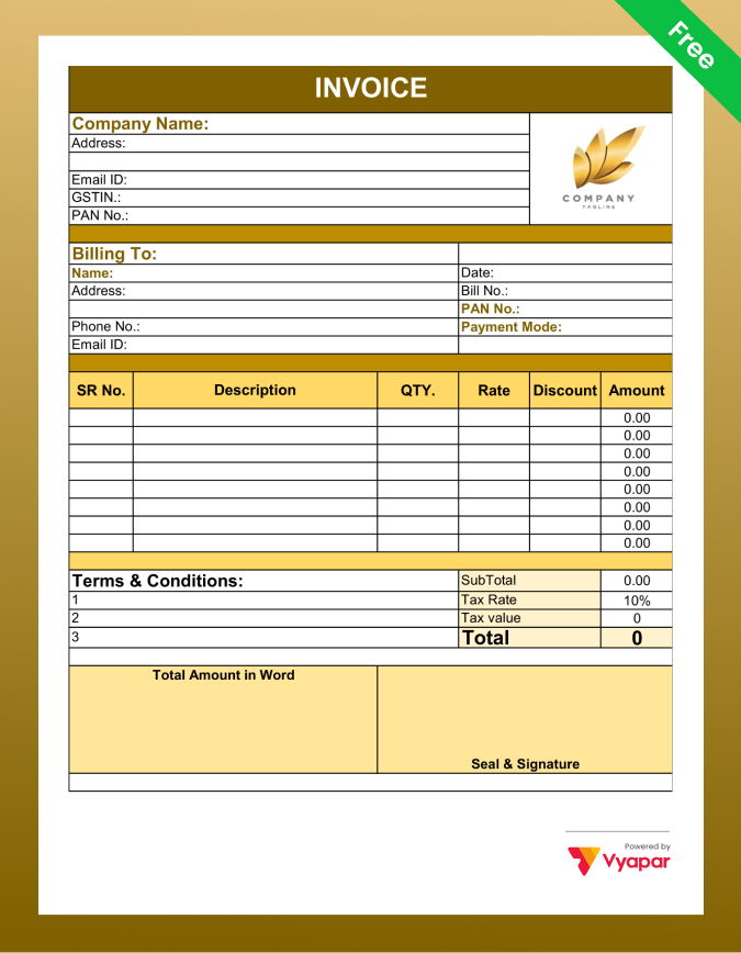 Bill Format