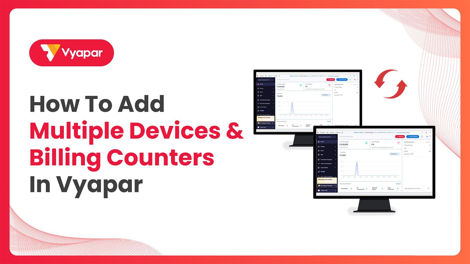 How to Use Vyapar App on Multiple Devices & Counters