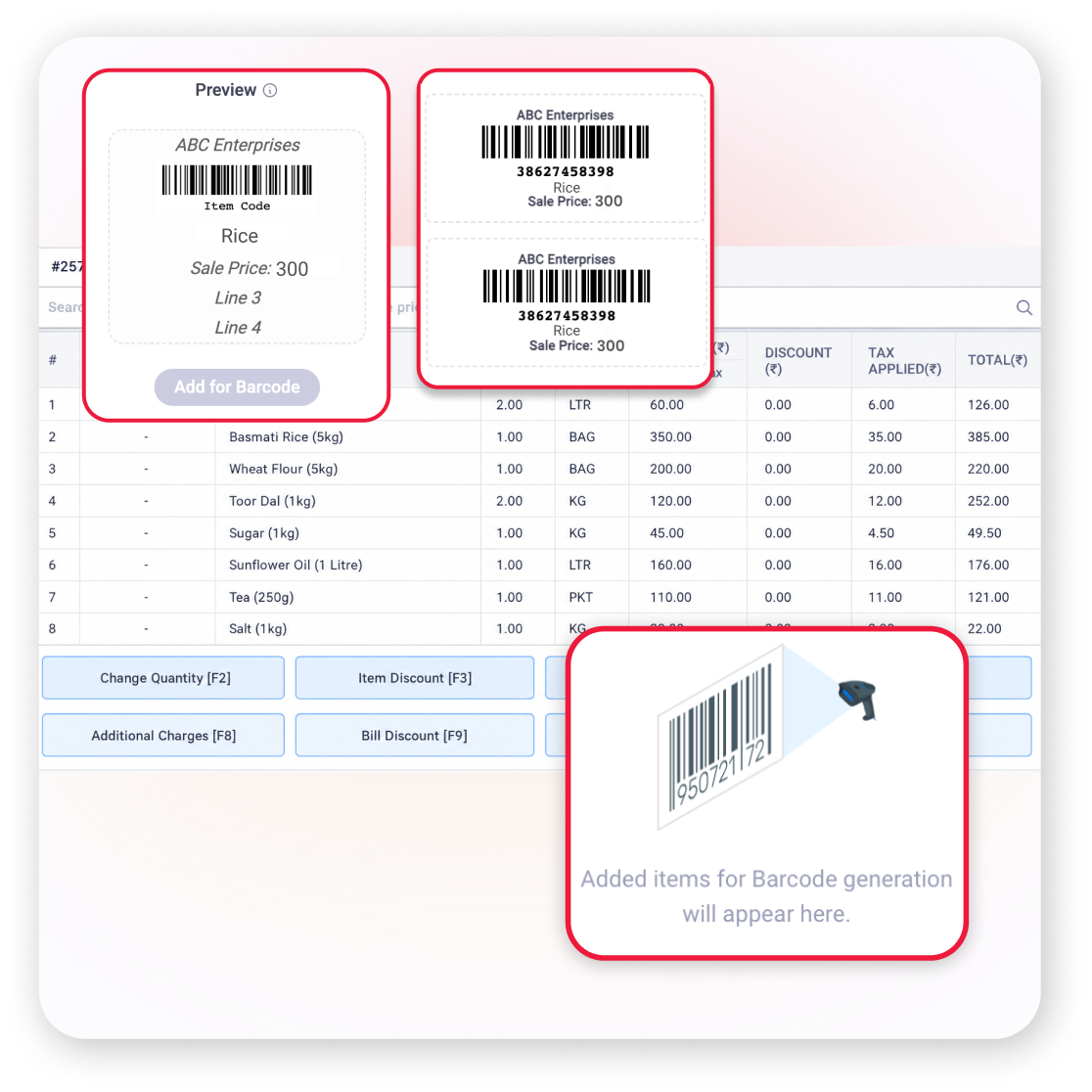 Barcode Scanning and label printing
