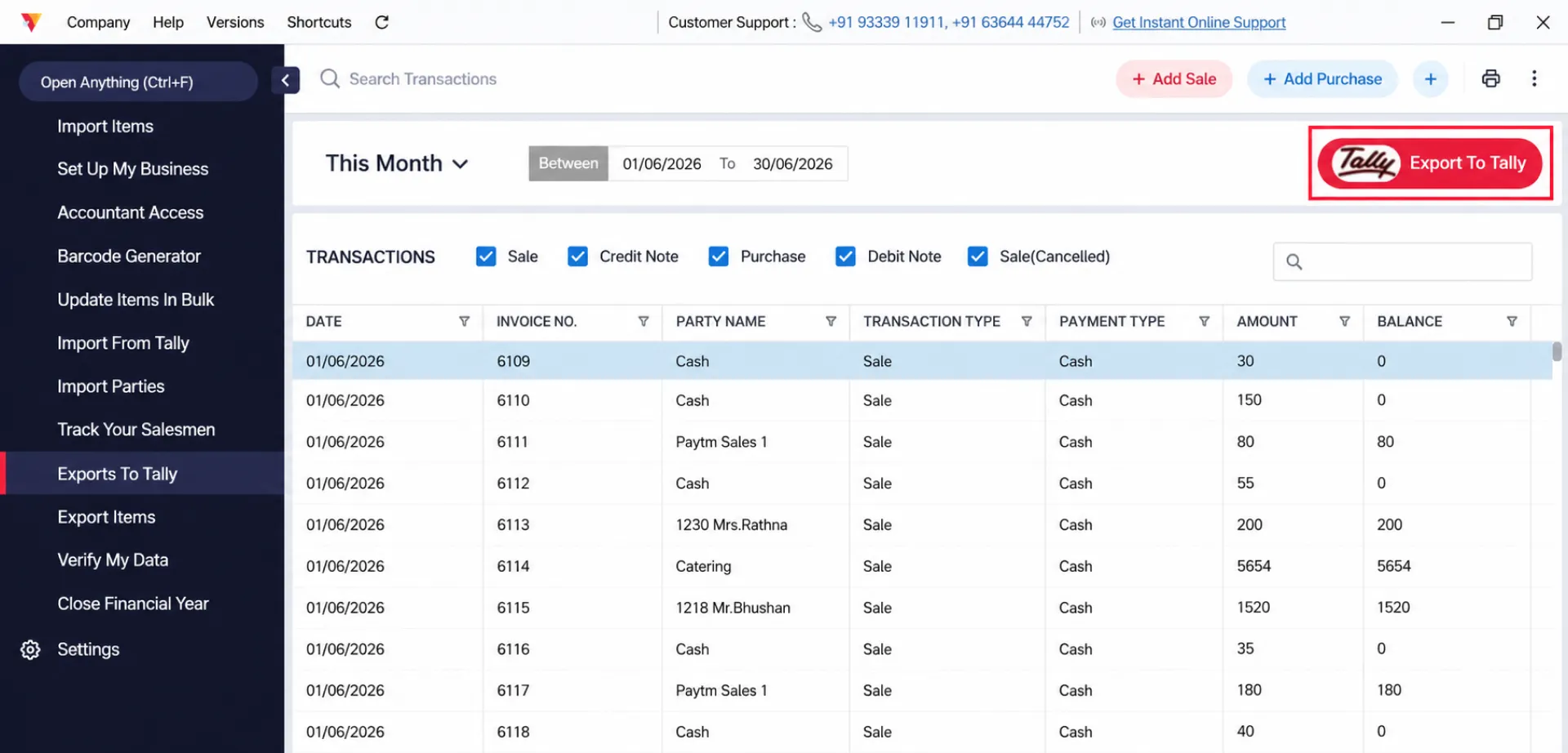Export Data Files