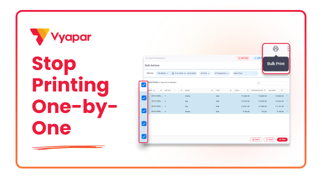print invoice in bulk