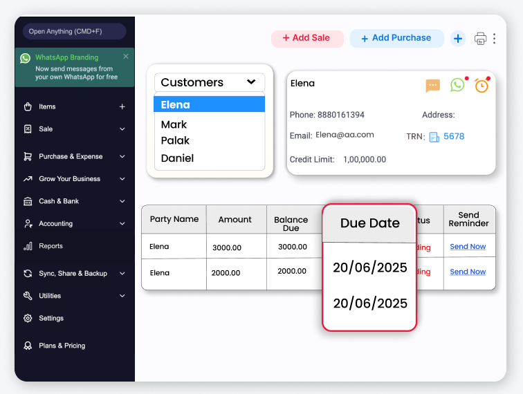 Customer Balance Tracking