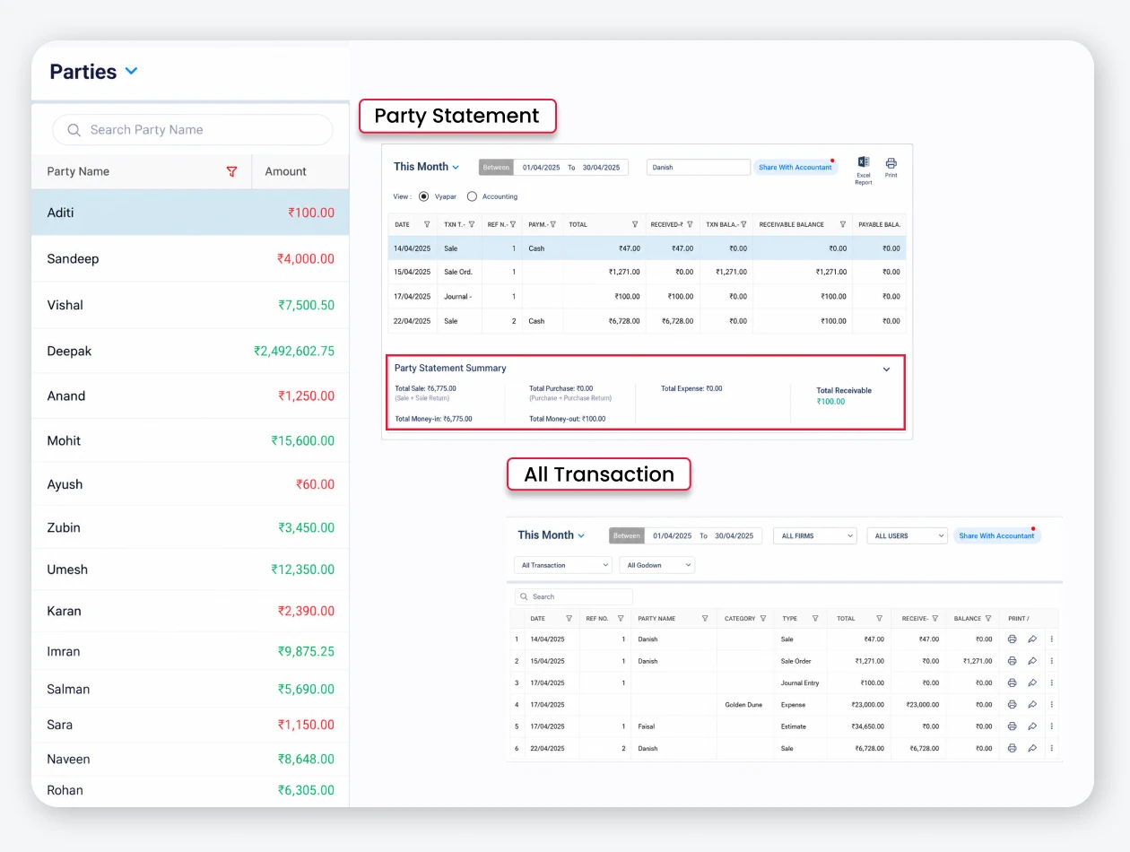 Customer Balance Tracking