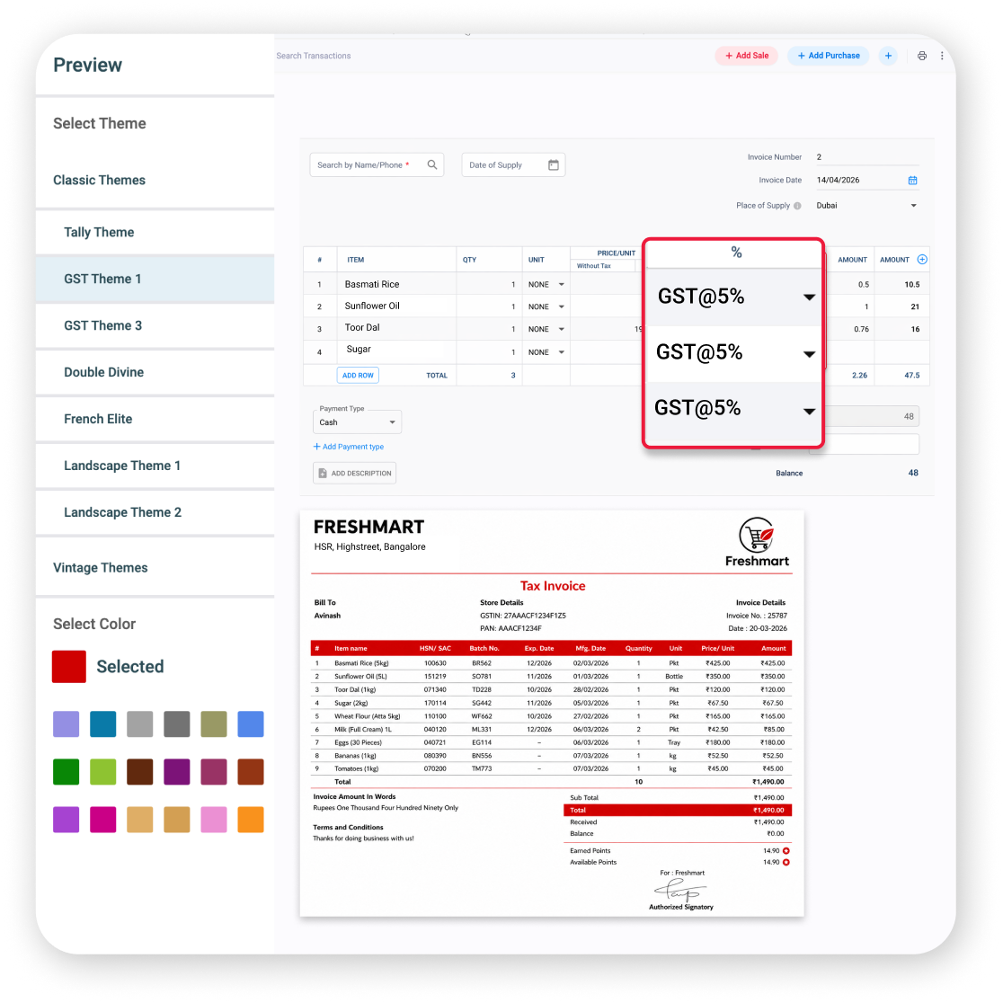 Accurate GST Billing & Invoicing