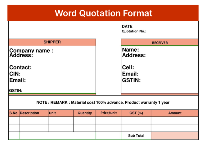 Quotation Format in Word