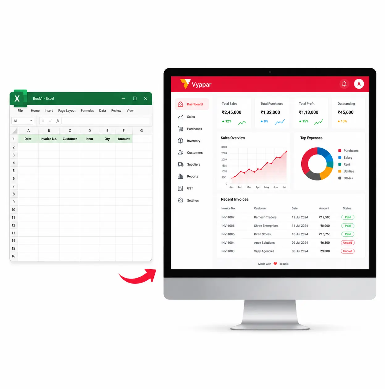 switch from excel to accounting software