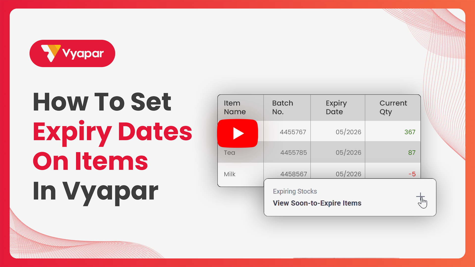 Add Expiry Dates of Items