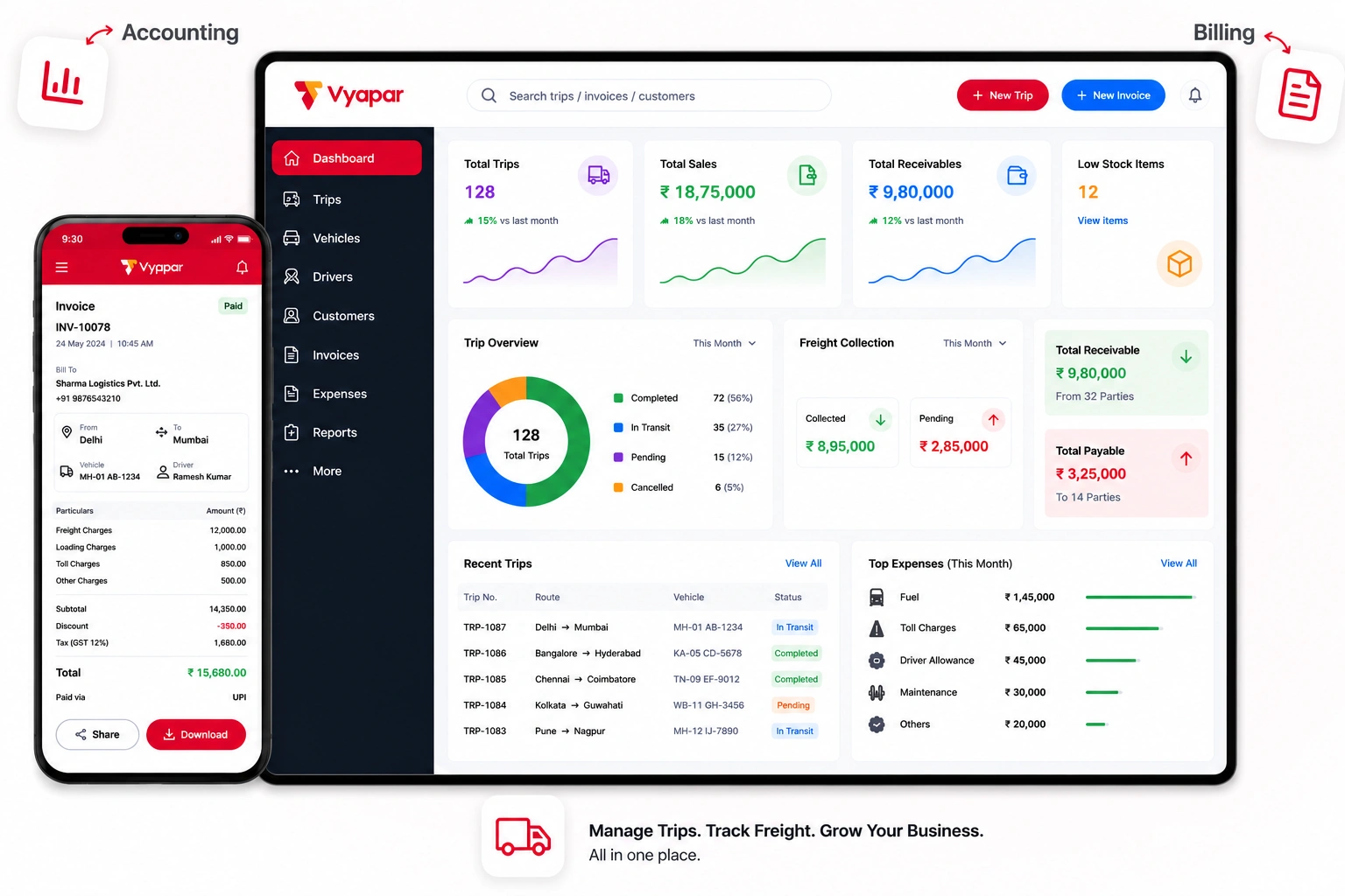 Transport Billing Software