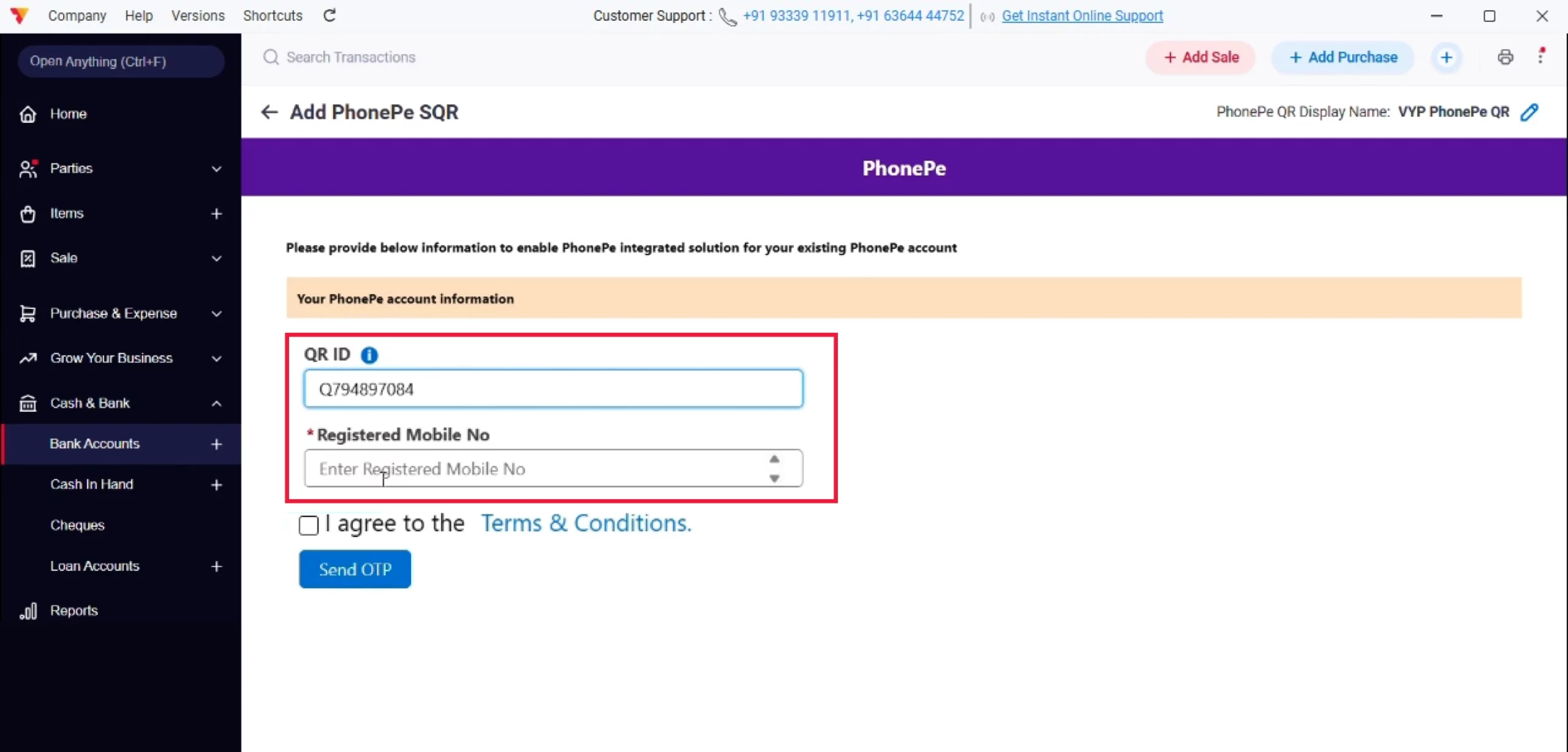 Enter Your PhonePe Details