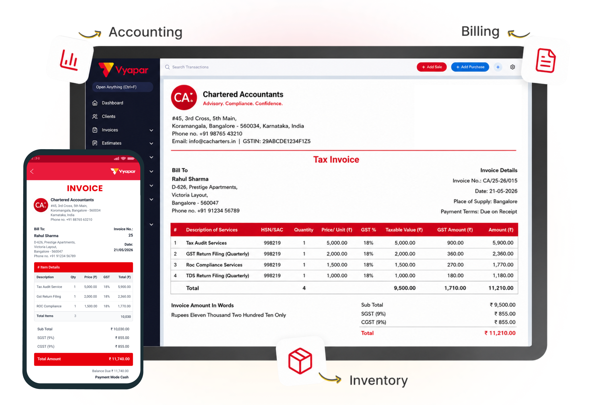 CA Billing Software