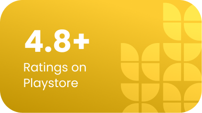4.8+ ratings on the Play Store
